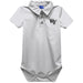 Wake Forest Demon Deacons Embroidered White Solid Knit Polo Bodysuit