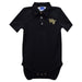 Wake Forest Demon Deacons Embroidered Black Solid Knit Polo Bodysuit