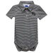 Wake Forest Demon Deacons Embroidered Black Stripe Knit Polo Bodysuit