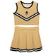 Wake Forest Demon Deacons WF Vive La Fete Game Day Gold Sleeveless Chearleader Set