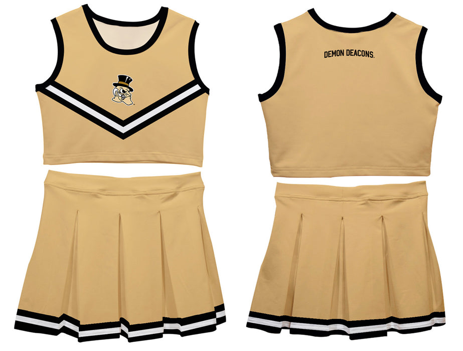 Wake Forest Demon Deacons WF Vive La Fete Game Day Gold Sleeveless Chearleader Set - Vive La Fête - Online Apparel Store
