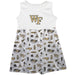 Wake Forest Demon Deacons WF Sleeveless Tank Dress Girls White Repeat Print Hand Sketched Vive La Fete Impressions