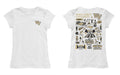Wake Forest Demon Deacons WF Hand Sketched Vive La Fete Impressions Artwork White Girls Cotton Short Sleeve Tee - Vive La Fête - Online Apparel Store