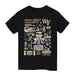 Wake Forest Demon Deacons WF Hand Sketched Vive La Fete Impressions Artwork Black Cotton Short Sleeve V-Neck Tshirt