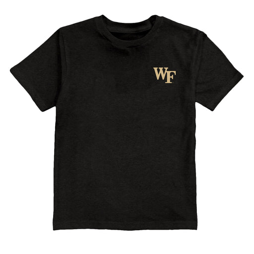 Wake Forest Demon Deacons WF Vive La Fete Impressions Artwork Black T-shirt Cotton Blends