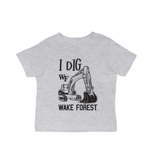 Wake Forest Demon Deacons WF Vive La Fete Excavator Heather Grey Cotton Short Sleeve Tee