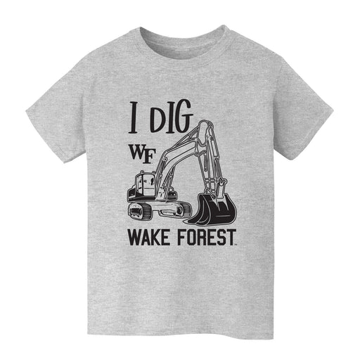 Wake Forest Demon Deacons WF Vive La Fete Excavator Heather Grey Cotton Short Sleeve Tee