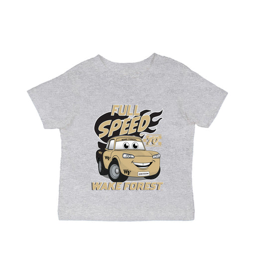 Wake Forest Demon Deacons WF Vive La Fete Full Speed Heather Grey Cotton Short Sleeve Tee