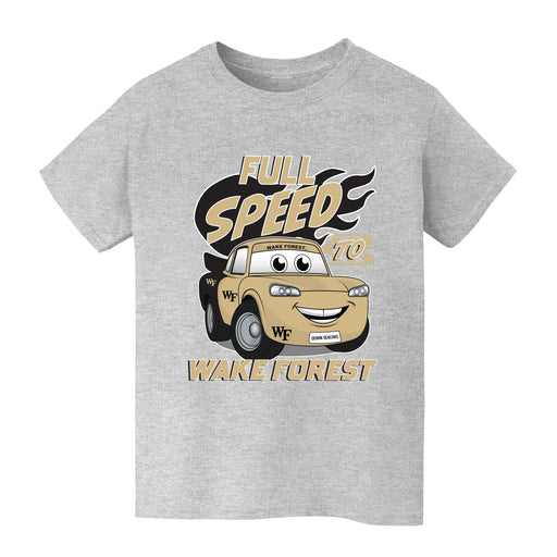 Wake Forest Demon Deacons WF Vive La Fete Full Speed Heather Grey Cotton Short Sleeve Tee