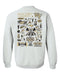 Wake Forest Demon Deacons WF Hand Sketched Vive La Fete Impressions Artwork White Crew Neck Sweatshirt for Women - Vive La Fête - Online Apparel Store