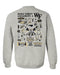Wake Forest Demon Deacons WF Hand Sketched Vive La Fete Impressions Artwork Gray Crew Neck Sweatshirt for Women - Vive La Fête - Online Apparel Store