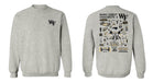 Wake Forest Demon Deacons WF Hand Sketched Vive La Fete Impressions Artwork Gray Crew Neck Sweatshirt for Women - Vive La Fête - Online Apparel Store