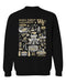 Wake Forest Demon Deacons WF Vive La Fete Impressions Black Cotton Crewneck Sweatshirt for Women