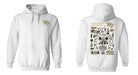 Wake Forest Demon Deacons WF Hand Sketched Vive La Fete Impressions Artwork White Cotton Fleece Long Sleeve Hoodie - Vive La Fête - Online Apparel Store