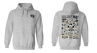 Wake Forest Demon Deacons WF Hand Sketched Vive La Fete Impressions Artwork Gray Cotton Fleece Long Sleeve Hoodie - Vive La Fête - Online Apparel Store