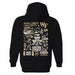 Wake Forest Demon Deacons WF Hand Sketched Vive La Fete Impressions Artwork Black Cotton Fleece Long Sleeve Hoodie - Vive La Fête - Online Apparel Store