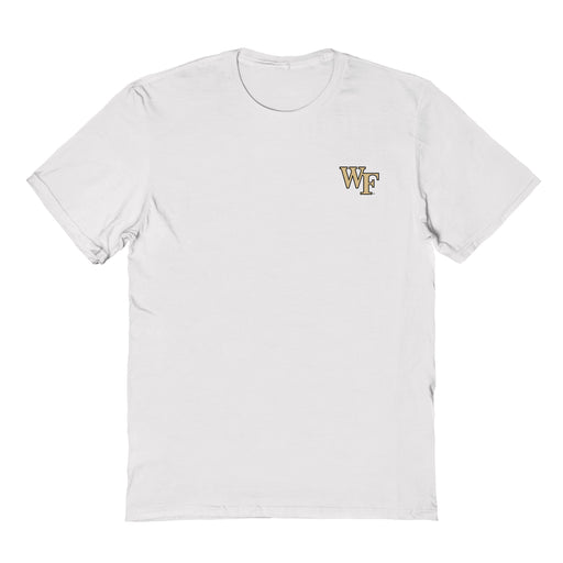WF Demon Deacons Vive La Fete Impressions Artwork White Womens Cotton Tshirt