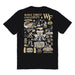 WF Demon Deacons Vive La Fete Impressions Artwork Black Womens Cotton Tshirt - Vive La Fête - Online Apparel Store