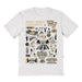 WF Demon Deacons Hand Sketched Vive La Fete Impressions White Cotton Tshirt for Women