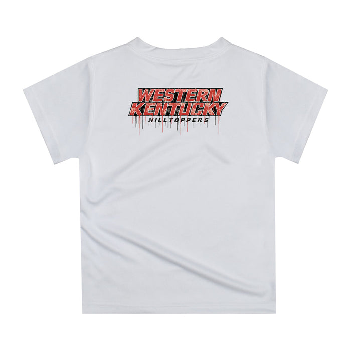 Western Kentucky Hilltoppers Original Dripping Football Helmet White T-Shirt by Vive La Fete - Vive La Fête - Online Apparel Store
