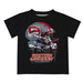 Western Kentucky Hilltoppers Original Dripping Football Helmet Black T-Shirt by Vive La Fete