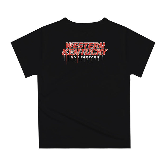 Western Kentucky Hilltoppers Original Dripping Football Helmet Black T-Shirt by Vive La Fete - Vive La Fête - Online Apparel Store