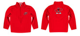 Western Kentucky Hilltoppers Vive La Fete Game Day Solid Red Quarter Zip Pullover Sleeves - Vive La Fête - Online Apparel Store