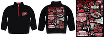 Western Kentucky Hilltoppers Hand Sketched Vive La Fete Impressions Artwork Black Boys Quarter Zip Pullover V1 - Vive La Fête - Online Apparel Store