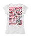 Western Kentucky Hilltoppers Hand Sketched Vive La Fete Impressions Artwork White Girls Cotton Short Sleeve Tee - Vive La Fête - Online Apparel Store