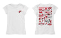 Western Kentucky Hilltoppers Hand Sketched Vive La Fete Impressions Artwork White Girls Cotton Short Sleeve Tee - Vive La Fête - Online Apparel Store