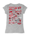 Western Kentucky Hilltoppers Hand Sketched Vive La Fete Impressions Artwork Grey Girls Cotton Short Sleeve Tee - Vive La Fête - Online Apparel Store