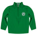 Northwest Missouri State University Bearcats Vive La Fete Game Day Solid Green Quarter Zip Pullover Sleeves