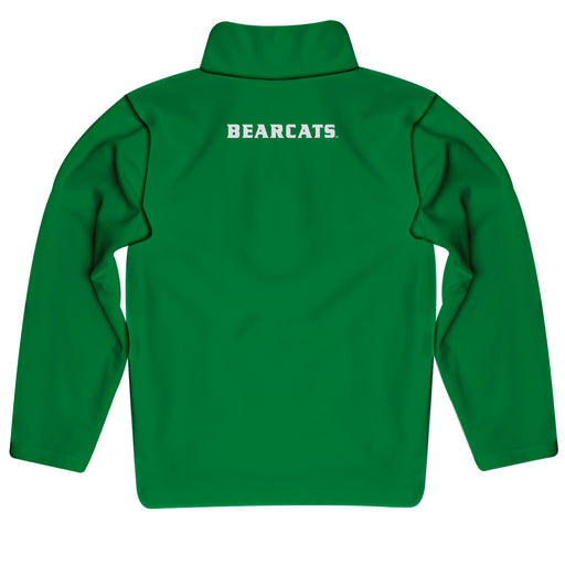 Northwest Missouri Bearcats Vive La Fete Logo and Mascot Name Womens Green Quarter Zip Pullover - Vive La Fête - Online Apparel Store