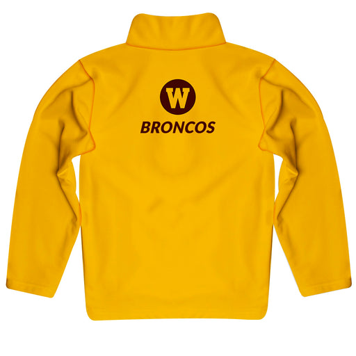 Western Michigan Broncos Vive La Fete Game Day Solid Gold Quarter Zip Pullover Sleeves - Vive La Fête - Online Apparel Store