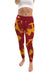 Winthrop University Eagles Vive La Fete Paint Brush Logo on Waist Women Garnet Yoga Leggings