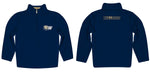Wingate Bulldogs Vive La Fete Logo and Mascot Name Womens Navy Quarter Zip Pullover - Vive La Fête - Online Apparel Store