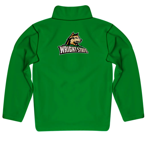 Wright State University Raiders Vive La Fete Game Day Solid Green Quarter Zip Pullover Sleeves - Vive La Fête - Online Apparel Store