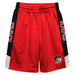 Winston-Salem State Rams Vive La Fete Game Day Red Stripes Boys Solid Black Athletic Mesh Short