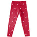 Washington State WSU Cougars Vive La Fete Girl Game Day All Over Logo Elastic Waist Classic Play Crimson Leggings Tights