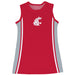 Washington State Cougars WSU Sleeveless Cheerleader A Line Dress Red