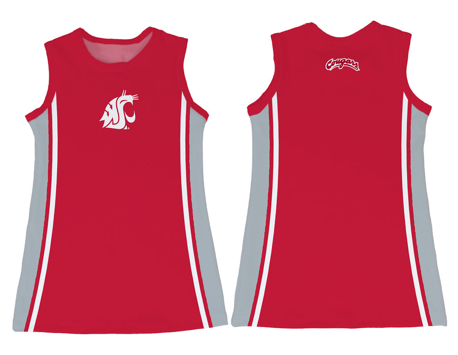 Washington State Cougars WSU Sleeveless Cheerleader A Line Dress Red - Vive La Fête - Online Apparel Store