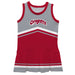Washington State Cougars WSU Vive La Fete Game Day Gray and Red Sleeveless Chearleader Dress