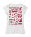 Washington State Cougars WSU Hand Sketched Vive La Fete Impressions Artwork White Girls Cotton Short Sleeve Tee - Vive La Fête - Online Apparel Store