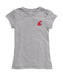 Washington State Cougars WSU Hand Sketched Vive La Fete Impressions Artwork Grey Girls Cotton Short Sleeve Tee