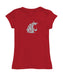 Washington State University WSU Cougars Girl´s Fitted Cotton T-shirt Red