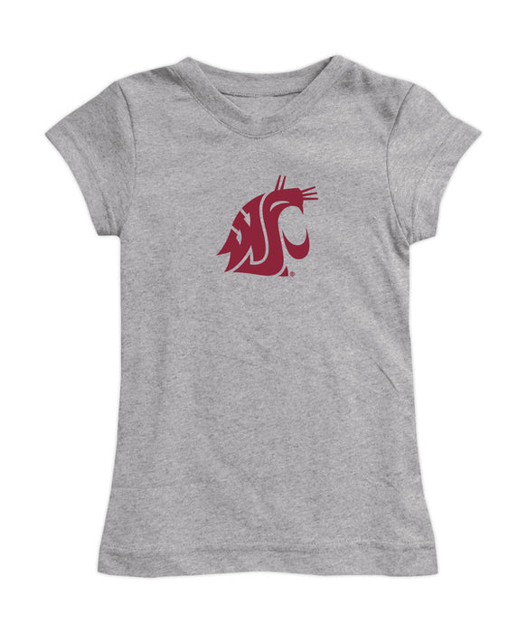 Washington State University WSU Cougars Girl´s Fitted Cotton T-shirt Grey