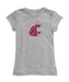 Washington State University WSU Cougars Girl´s Fitted Cotton T-shirt Grey