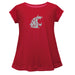 Washington State University WSU Cougars Short Sleeve Youth Cotton Top Red