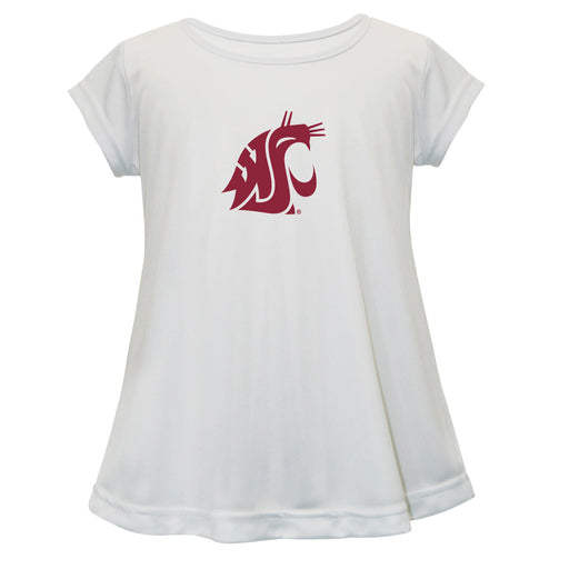 Washington State University WSU Cougars Short Sleeve Youth Cotton Top White