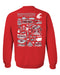 Washington State Cougars WSU Hand Sketched Artwork Red Crewneck Sweatshirt for Women - Vive La Fête - Online Apparel Store